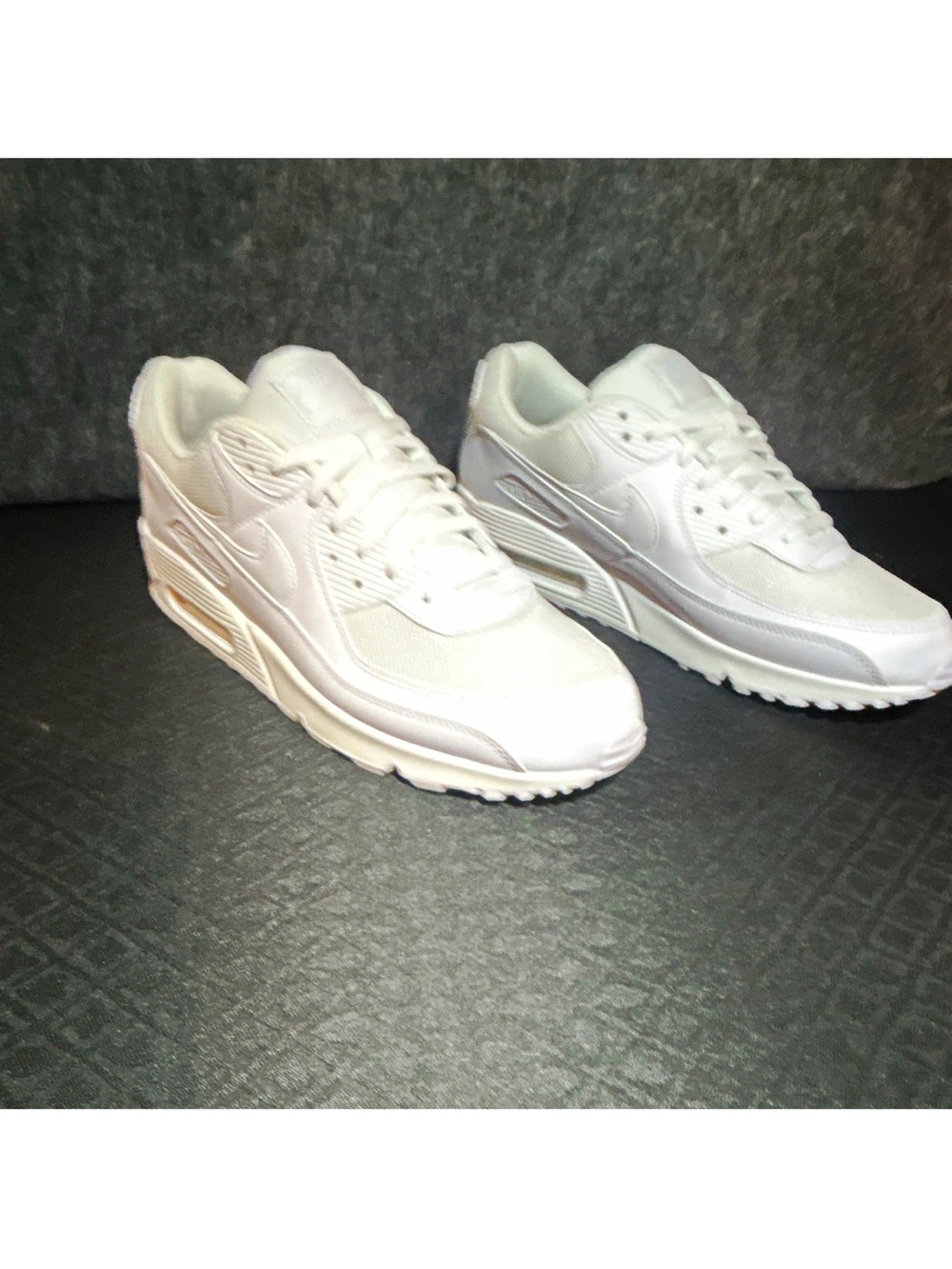 Nike Men’s Triple White Air Max 90 Sneakers